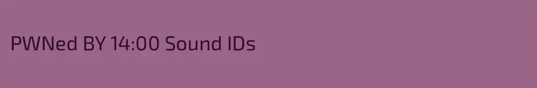 PWNed BY 14:00 Sound IDs